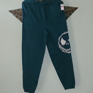 Disney Dark Teal Joggers with White Graphic